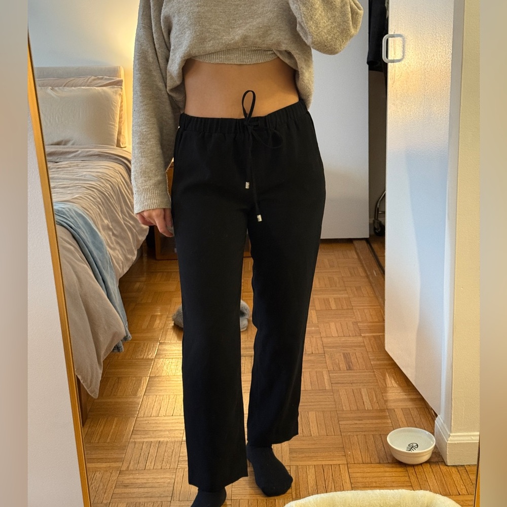 Black Drawstring Pants